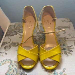 Kate Spade Yellow Sandals Size 8